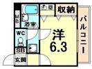 ナッツダムスタジオーネ塚口の間取り画像