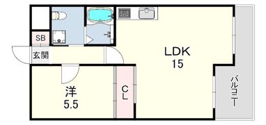 朝日プラザ新神戸の間取り画像