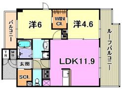 KDXレジデンス甲南山手の間取り画像