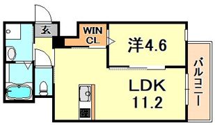グランデュオ三宮2の間取り画像