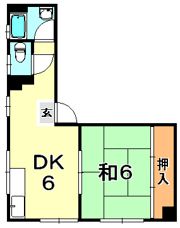 サニー神戸マンションの間取り画像
