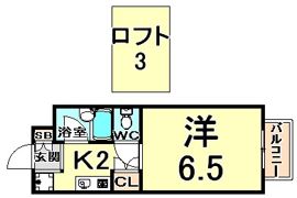 ヴィラ・スリースター尼崎の間取り画像