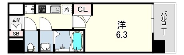プレサンス尼崎アルモナの間取り画像