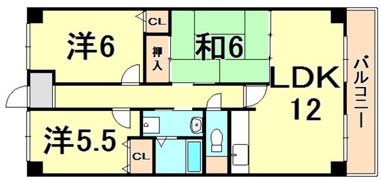 ファミールの間取り画像