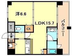ラ・ウェゾン上沢通鴎風館の間取り画像