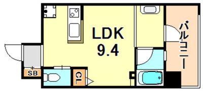 ラ・ウェゾン上沢通鴎風館の間取り画像