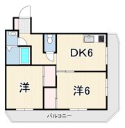 ロイヤルメゾン武庫之荘9の間取り画像