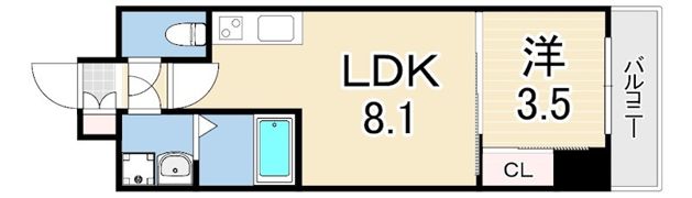 LIVIAZ KOBE LAMERの間取り画像