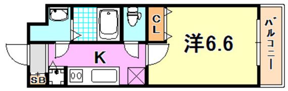 シャルマンフジ神戸芦原通の間取り画像