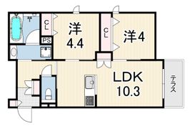 （仮称）西宮市甲子園七番町ヘーベルメゾンの間取り画像