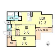 ワコーレヴィータKOBE湊川の間取り画像