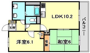 サンクレイドルカメヤマの間取り画像