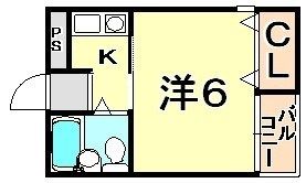 シャトーヒロの間取り画像