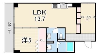 OC RESIDENCE R NISHINOMIYA OGOの間取り画像
