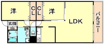 グランドビスタ北野の間取り画像