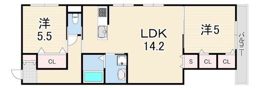 （仮称）尼崎市南塚口町5丁目ヘーベルメゾンの間取り画像
