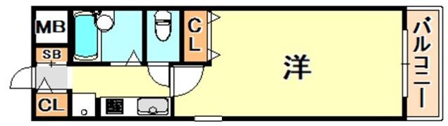 Aurora Court兵庫駅前の間取り画像
