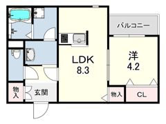 REGIES立花町の間取り画像