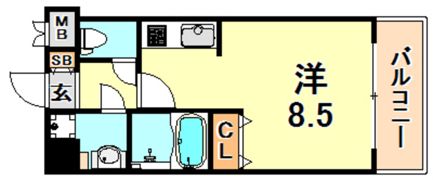 ラウル六甲道の間取り画像