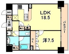 リーガル神戸下山手の間取り画像