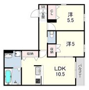 ホワイトハウス西宮北口の間取り画像