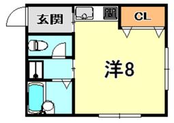 フジワラハイツA棟の間取り画像