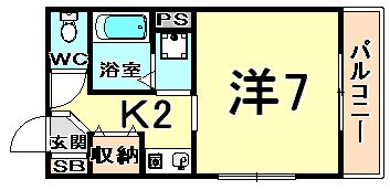 マンションリビエラの間取り画像