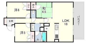 ライオンズ芦屋グランフォートの間取り画像