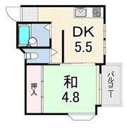 ジョンメゾン山田1の間取り画像