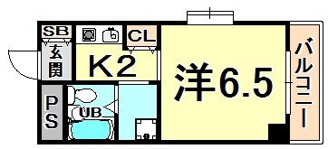 フレスカ北本町の間取り画像