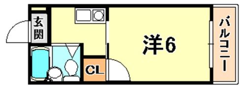 コスモメイト鈴蘭西の間取り画像