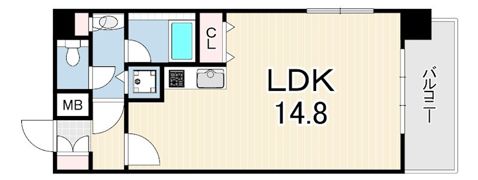 KDXレジデンス三宮の間取り画像