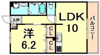 レジェンダリー甲子園浦風町の間取り画像
