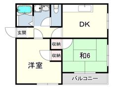 ヨウカワマンションの間取り画像