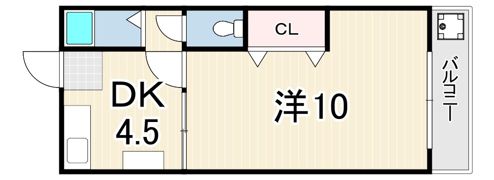 パレス上原の間取り画像