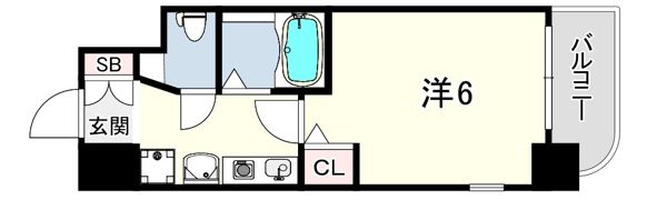 エステムコート神戸・三宮山手センティールの間取り画像