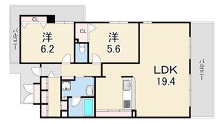ベルク西宮シュトラールの間取り画像