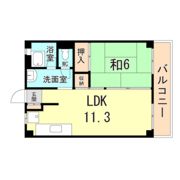 東部マンションA棟の間取り画像