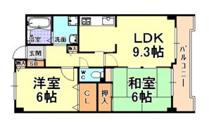 ヌーベル芦屋の間取り画像