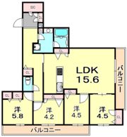 シャーメゾングレイス芦屋の間取り画像