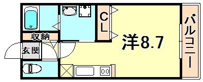 大栄・モンテマーレ北野の間取り画像