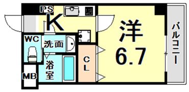 LUXE尼崎WESTの間取り画像