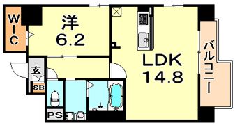 エル・イソベ三宮の間取り画像