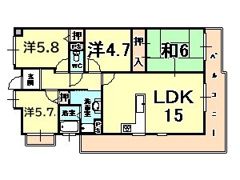 ジークレフ武庫川公園の間取り画像