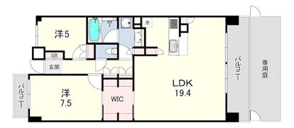 パークホームズ甲子園口の間取り画像