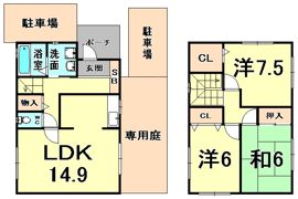 森田タウンハウスの間取り画像