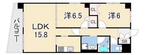 メインステージ打出ステーションフロントの間取り画像