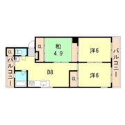 芦屋マンションの間取り画像