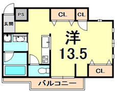 マテリアル甲東園の間取り画像