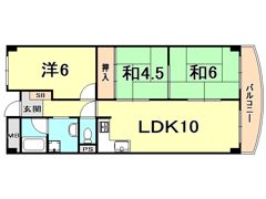 夙川グリーンタウン南棟の間取り画像